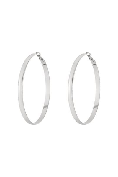 Bijoutheek Oorringen Basic Hoops Lichtgewicht Zilver