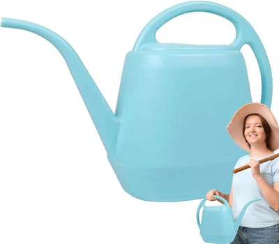 Tuinwaterkoker - Handkruik Kamerplanten - Planten Water Geven - Lange Precisie Uitloop - 4 Liter Capaciteit - Blauw
