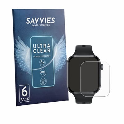 Savvies - Screenprotector voor Honor Watch X5i - Folie Beschermfolie transparant 6 Stuks