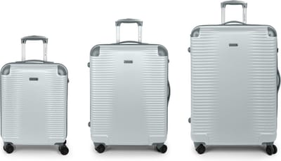 Gabol Balance XP 4 wielen Kofferset 3-delig met uitbreidingsplooi - Harde bagage - TSA slot - silber