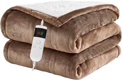 Elektrische deken 150 x 180 cm - 10 standen, 8 uur auto-off, oververhittingsbeveiliging, wasbaar