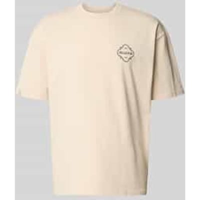 Oversized T-shirt met labelprint model 'Paide'