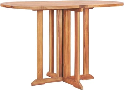 Inklapbare houten tuintafel van massief teak voor buiten en balkon