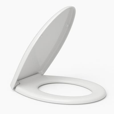 Universele wc-bril - Toiletdeksel gedempt - Badkamer vernieuwen - Softclose mechanisme - 48 x 40 cm - Wit