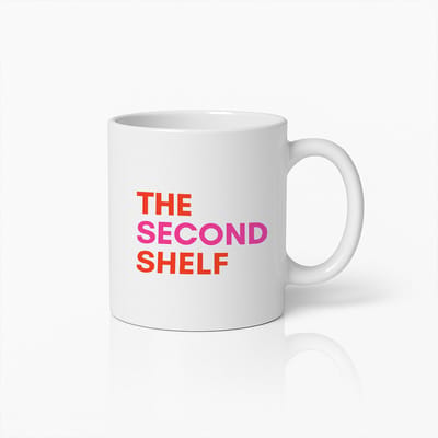 The Second Shelf Mok – Gedurfde Kleurrijke Typografie Koffiebeker – Modern Minimalistisch Design Cadeau