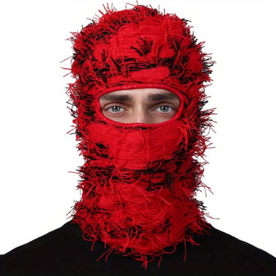 Livano Ski Masker - Bivakmuts - Winter Masker - Balaclava - Ski Mask - Full Face Mask - Rood