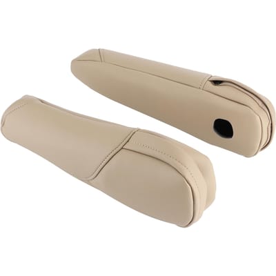 Microvezel Lederen Stoel Armleuning Handgreep Decor Cover Sierlijst Past voor Honda CRV 20072009Beige gray