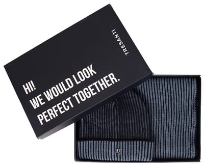 Devin I Giftbox Scarf & Beanie Royal Blue (TRCOIE012 - 805)