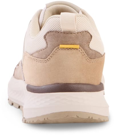 camel active Casual sneaker van leer en textielmix - Maat menswear-44 - Beige