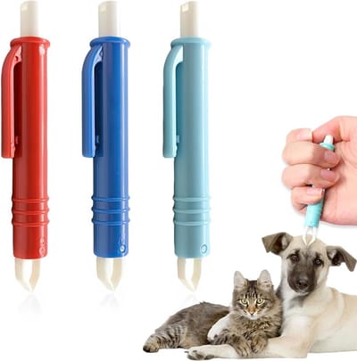 Set van 3 Tekenpincetten voor Honden, Katten en Mensen, Eenvoudige en Veilige Tekenverwijderaar voor Teken van Elke Grootte, Ideaal voor Huisdieren en Buitenactiviteiten
