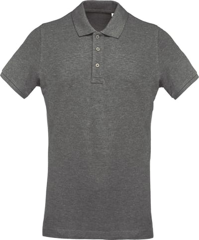 Kariban Menselijk Biologisch Pique-Pique-Poloshirt (Grijze Heide)