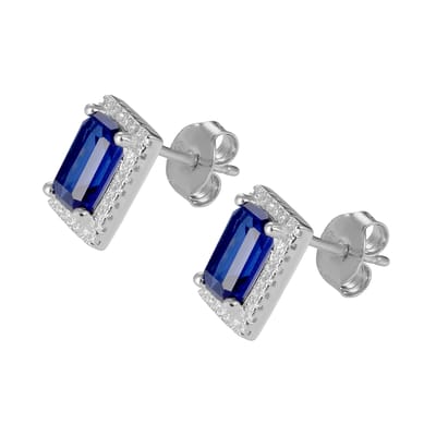 Orphelia SET-7425/SA/50 - Juwelenset: Ketting + Oorbellen + Ring - Zilver 925 - Zirkonia Saffier - Ring maat 50