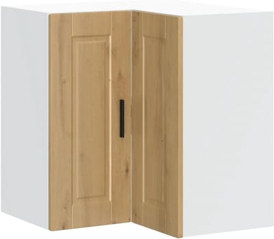 vidaXL Kitchen corner cabinet "Porto" processed wood artisan oak color, kitchen wall cabinet, kitchen corner cabinet, wall corner cabinet, wall corner cabinet