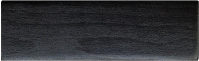 Meubelpoot zwart rechthoek 15 bij 5 cm en hoogte 4,5 cm van massief hout - Set van 4 stuks