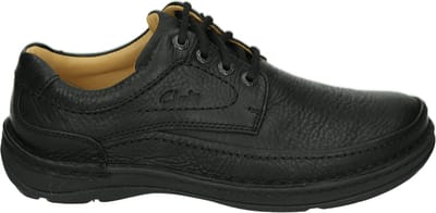 Clarks - NATURE THREE - Vrije tijdsschoenenHeren veterschoenHeren sneakersCasual - Kleur: Zwart - Maat: 47