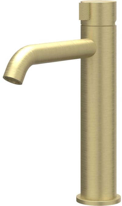 IVY Tribe Eenhendel wastafelmengkraan opbouw model M, coldstart RVS316 geborsteld mat goud PVD