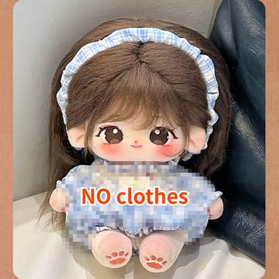 20cm Mignon Coton Peluches Jouets Vêtements de Bébé Poupées Idole Star Rembourrées Personnalisation Figurine Jouets Vêtements Interchangeables Collection de Poupées Having a skeleton gray