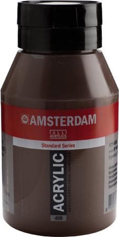 Amsterdam Acrylverf 409 Omber Gebrand 1L