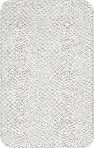WC mat 50x80 cm - Antislip - Slang - Patroon - Wit - Toiletmat - Vloermat - Douchemat - Toilet tapijt - Toiletmatten