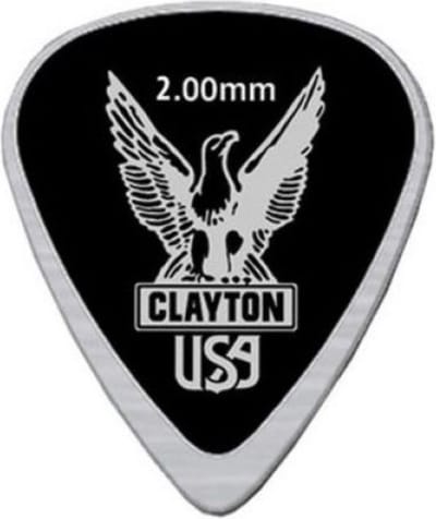 Clayton - ZZ-Zinc - standaard plectrum 2.00 mm 1 pack