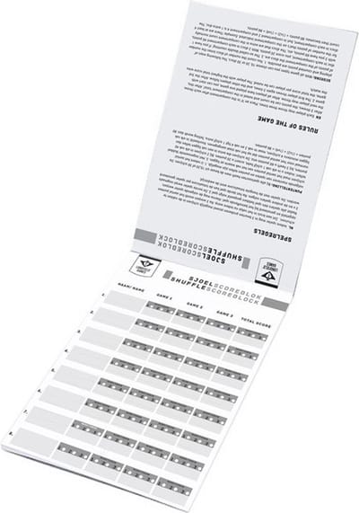 Sjoelscoreblok – Set van 10 Stuks – 50 Vellen per Blok – Scoreblok voor Sjoelen – Puntentelling en Wedstrijdregistratie – Longfield