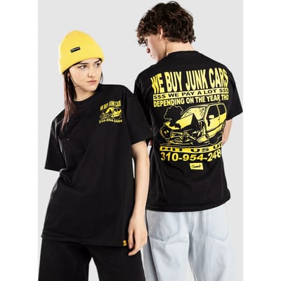 Donut Junk Cars T-Shirt zwart