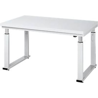 Werktafel serie adlatus 600, 1000 x 900 x 740-1140 mm, hard laminaat blad