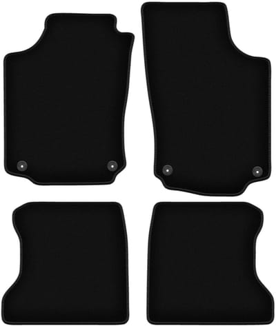 BASIC zwarte veloursmatten voor: Opel Combo C combivan (2001-2011)