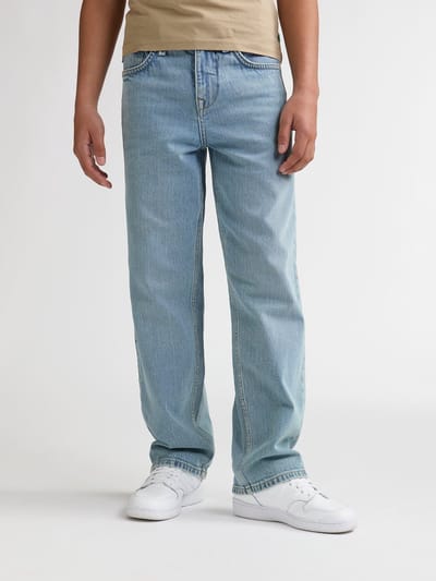 Petrol Industries Spijkerbroek Jongens - Losse Pasvorm Jeans met Rechte Pijpen - 5 Zakken - 100% Katoen - Denim Broek - Blauw - Maat 104