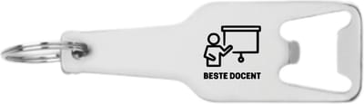Akyol - beste docent flesopener - Docent - cadeau docent - leuk cadeau voor je docent om te geven - verjaardag docent - 105 x 25mm