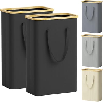 Set van 2 Grote Waszakken 150L (75L per stuk) - Hoge, Smalle en Vrijstaande Wasboxen