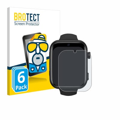 BROTECT - Screenprotector voor Aimiuvei Kids Smartwatch - Folie Beschermfolie matte 6 Stuks