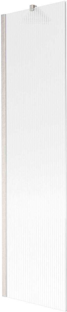 Mexen Next badscherm 1-deurs 50 x 150 , strepen, geborsteld nikkel - 895-050-000-00-09-97