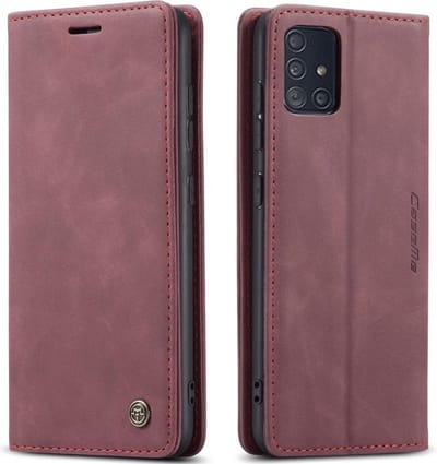 CaseMe Book Case - Geschikt voor Samsung Galaxy A51 Hoesje - Bordeaux