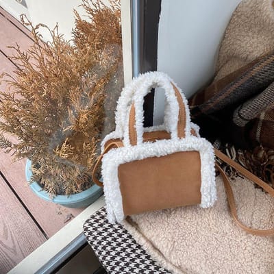 Nieuwe Matte Fur Handtas In Herfst- en Wintermode Modieus Retro Veelzijdig Crossbody Pluche Kleine Tas voor Dames black
