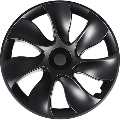 4 pièces Enjoliveurs pour Roues 19 Pouces Couverture Complète Enjoliveur de Remplacement pour Tesla Model Y 2020 à 2023 Noir Brillant black