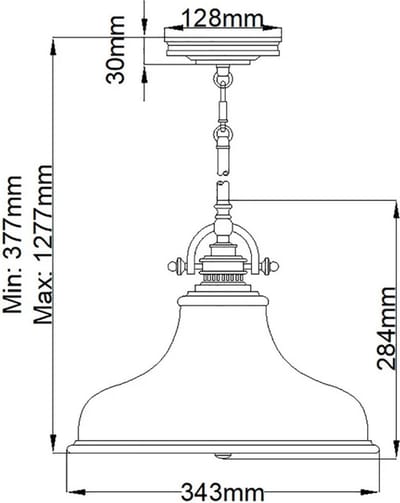 Bohemian Hanglamp - Steady Lighting - Metaal - Bohemian - E27 - L: 34.3cm - Voor Binnen - Woonkamer - Eetkamer - Brons