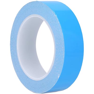 Ruban adhésif thermique double face non conducteur dissipateur thermique pour électronique CPU GPU SSD Disque PCB 0,15 mm Épaisseur 30 mm Largeur 25 m Longueur blue