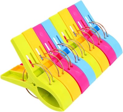 8 stuks - Wasknijpers - soft grip - handdoeken/badlakens knijpers - Strandhanddoek Clips - Strandclips - Handdoekclips voor Strandstoelen Cruise - Zware Kledingknijpers - Houd je Handdoek tegen de Wind - Meerkleurig