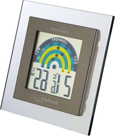 Klimaat Station - Binnen Sensor - Schimmel Voorkomen - Vocht Monitoring - 1x2x1 cm - Grijs