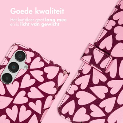imoshion Hoesje - Geschikt voor Samsung Galaxy A16 (4G) / A16 (5G) - Design Bookcase smartphone - Hearty Blush