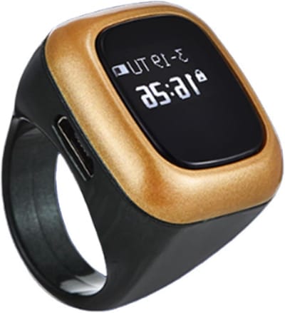 Gebedsherinnering Ring - Slimme Vinger Counter - Dagelijkse Devotie - Nauwkeurige Teller - 27 cm - Zwart