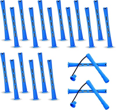 Permanent krulrollers voor kort haar - 20 stuks plastic krulstaafjes voor een langdurige krulstijl