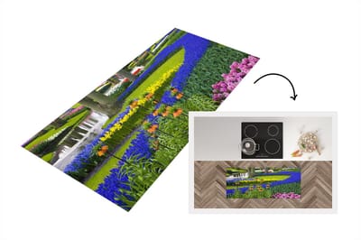 Keukenloper - Loper keuken - Bloemenpark de Keukenhof in Zuid-Holland - 120x50 cm - Keukenloper vinyl