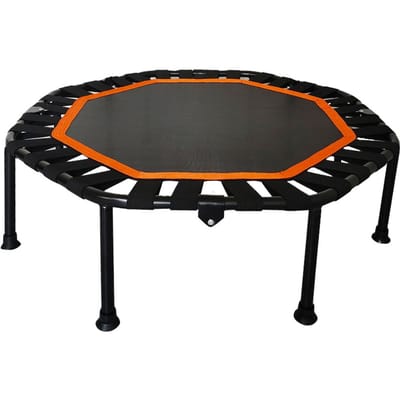 Mini Trampoline pour adultes Fitness pliable 42 pouces octogonal silencieux frondes sûres et stables pour noir