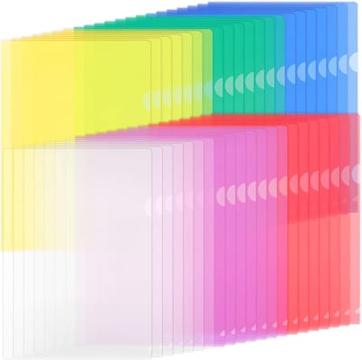 Solidchoice - A4 Documenthoezen - 42 Stuks in 6 Kleuren voor Organiseren en Bewaren