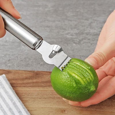 Scoby - Citroenrasp / Limoenrasp - Zester Handrasp - Keukenhulp - Fijne Schil - RVS