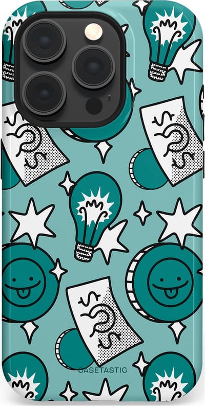 Casetastic Hoesje Geschikt voor Apple iPhone 15 Pro Magsafe - Stijlvolle Beschermende Duo-layer Case - Muntmeester