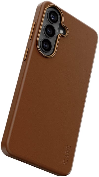 PanzerGlass CARE™ by ® Solo Case Brown w. Qi Samsung Galaxy S26+ mobiele telefoon behuizingen Hoes Bruin