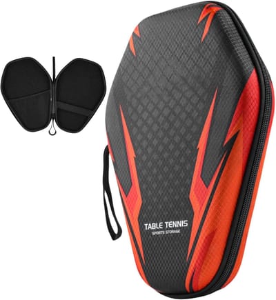 Tafeltennis Organizer - Bat Houder - Sport Bescherming - Schudvrije Opbergruimte - 18x27x5.2 cm - Zwart